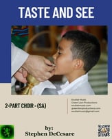 Taste and See SA choral sheet music cover